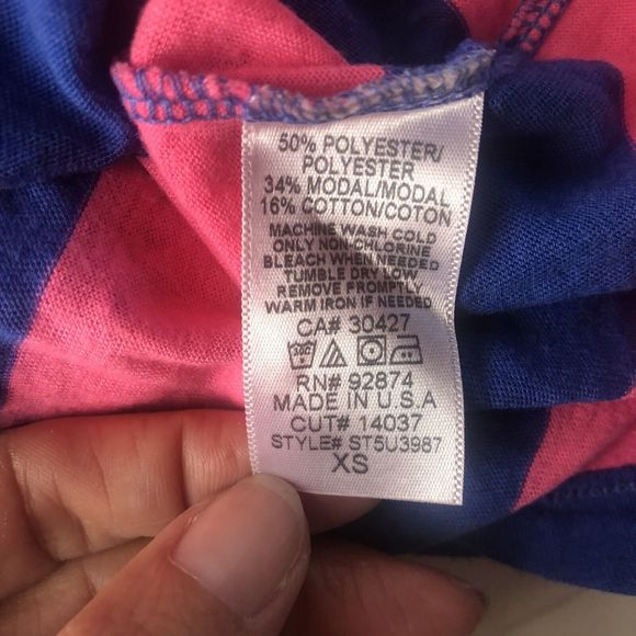 Splendid Women's Cut Out Tee Size XS Striped - Picture 8 of 10